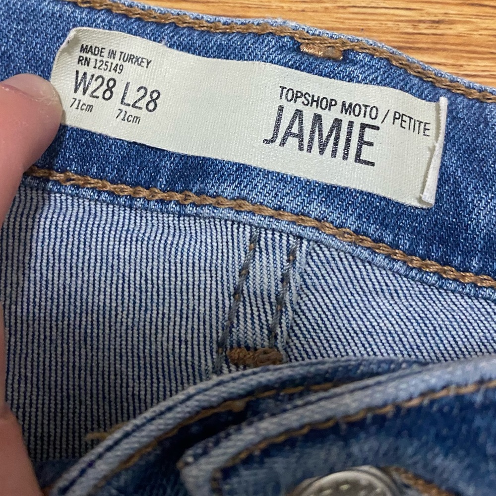 Topshop | size 28 Moto Jamie jeans - Picture 3 of 5